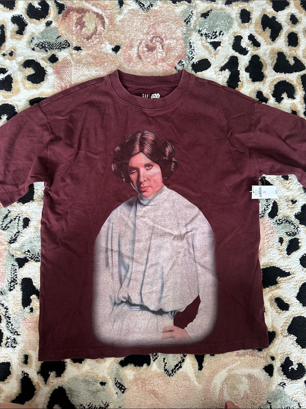 GAP Burgundy Star Wars Princess Graphic Tee